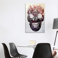 Icanvas Floral Skull By Ali Gulec Canvas Print