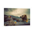 Icanvas Foggy Bear Bath By Soaring Anchor Designs Gallery Wrapped Canvas Print