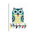 Icanvas Folk Lodge Owl Ii By Michael Mullan Canvas Print