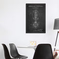 Icanvas Football Charcoal Patent Blueprint By Aged Pixel Canvas Print