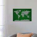 Icanvas Football Soccer Balls World Map By Michael Tompsett Canvas Print