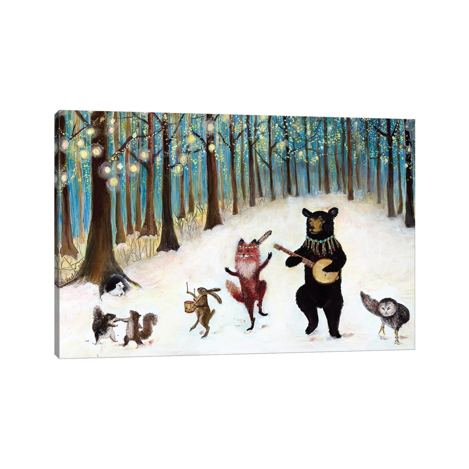 Icanvas Forest Festivities By Jahna Vashti Gallery Wrapped Canvas Print