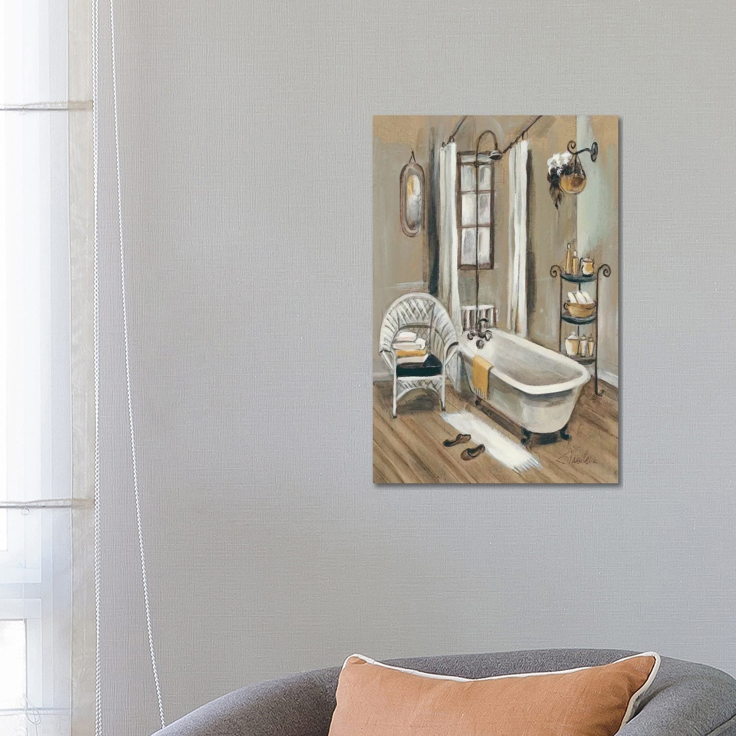 Icanvas French Bath Ii By Silvia Vassileva