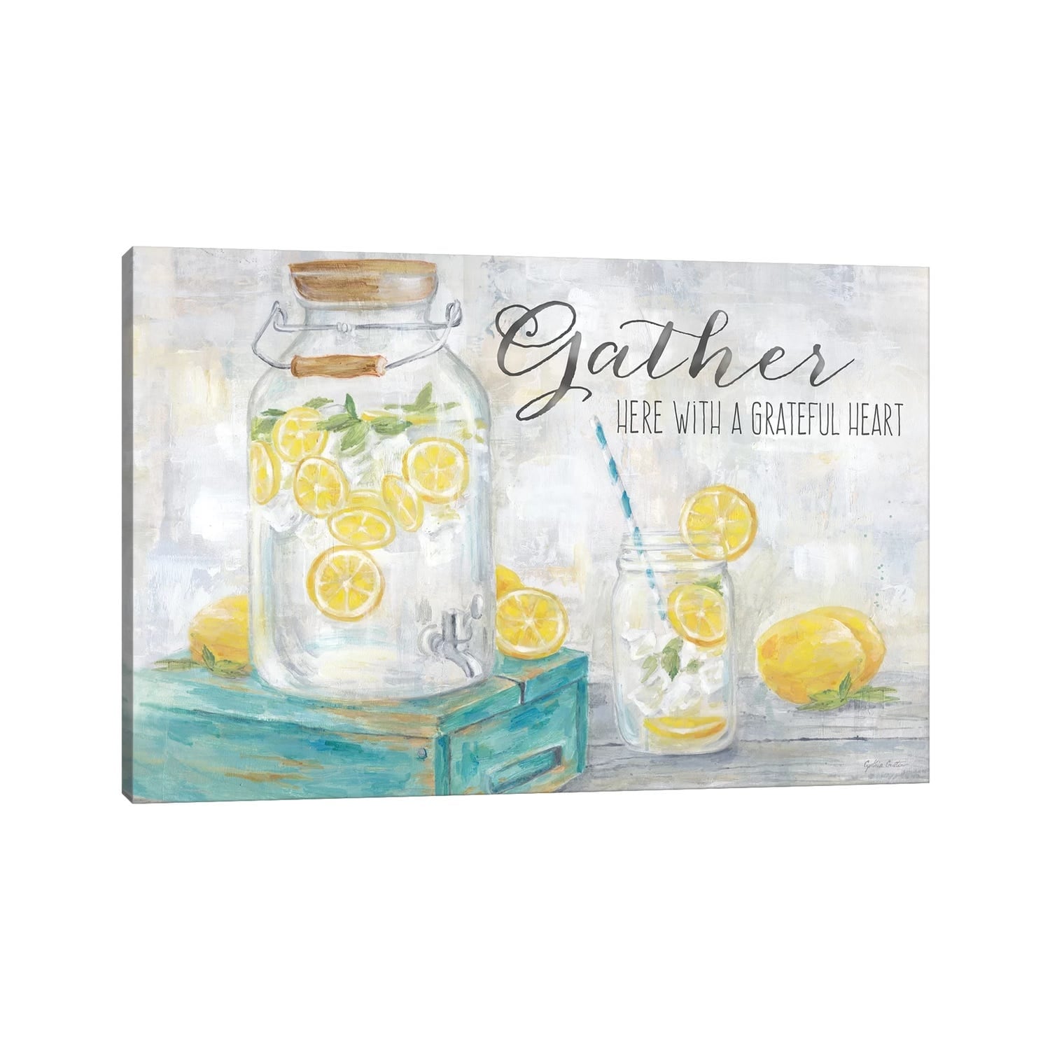 Icanvas Gather Here Country Lemons Landscape By Cynthia Coulter
