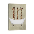 Icanvas Giraffes In Bathtub By Coco De Paris Canvas Print