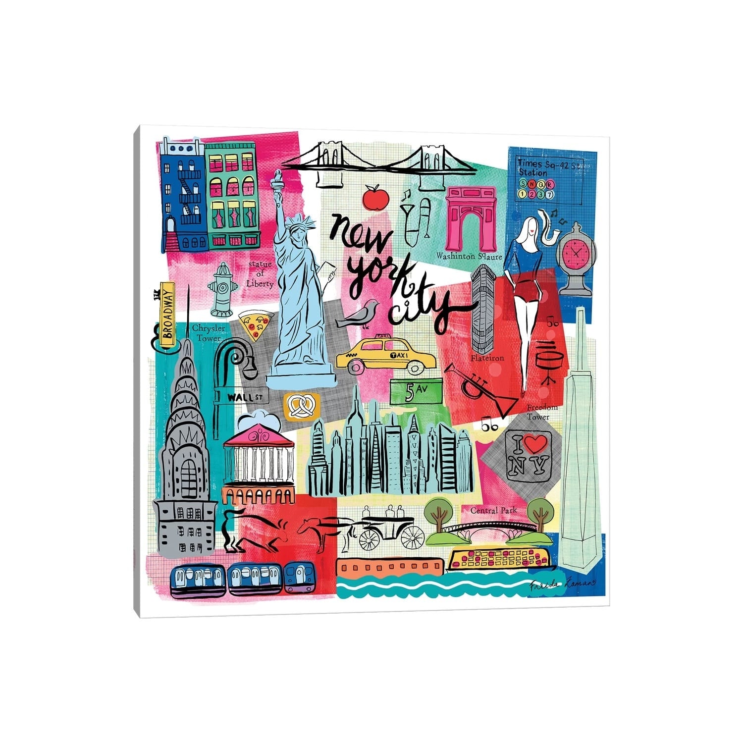 Icanvas Global Travel I By Farida Zaman