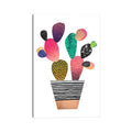 Icanvas Happy Cactus By Elisabeth Fredriksson Canvas Print