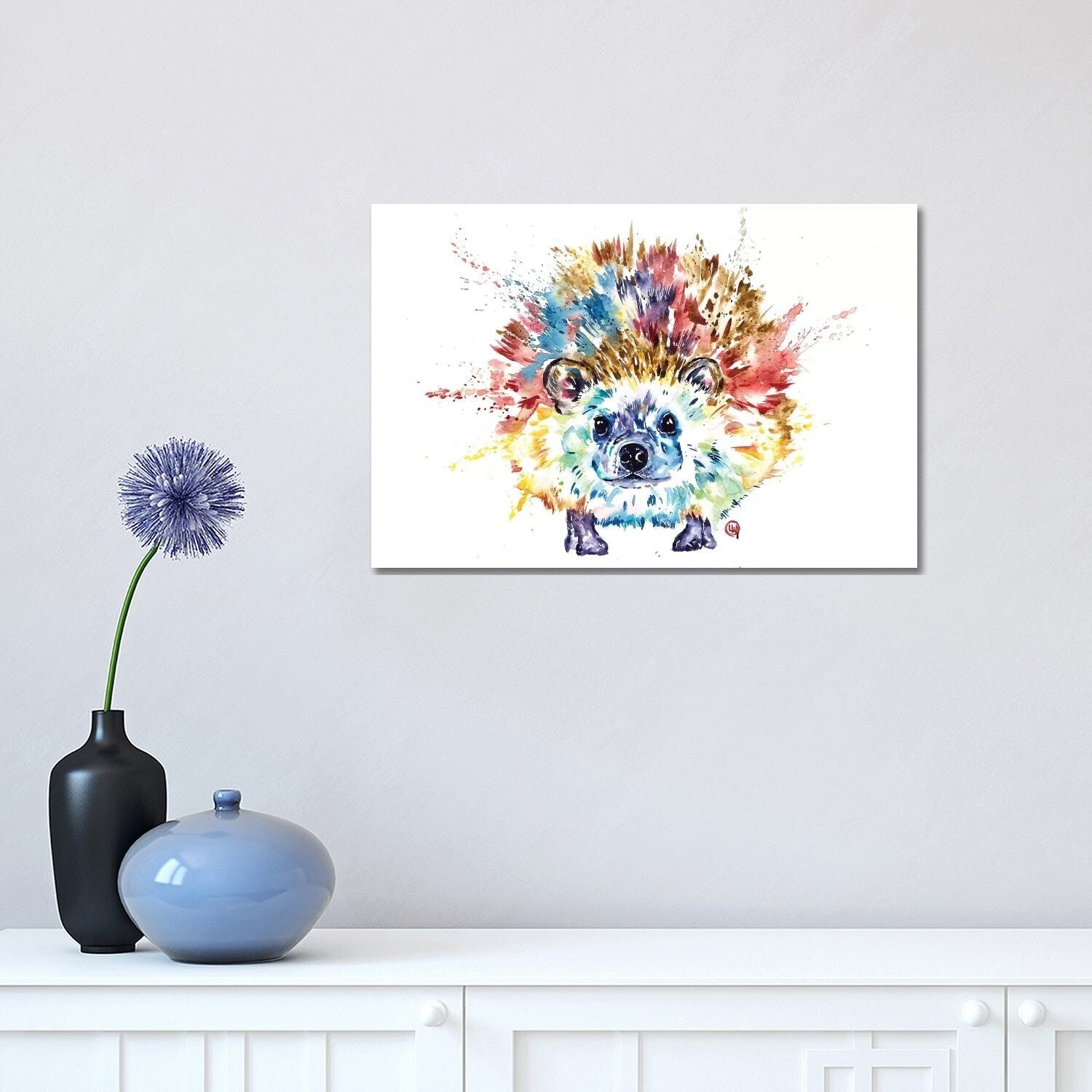 Icanvas Hedgehog By Lisa Whitehouse Gallery Wrapped Canvas Print