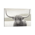 Icanvas Highland Cow Neutral By James Wiens Gallery Wrapped Canvas Print