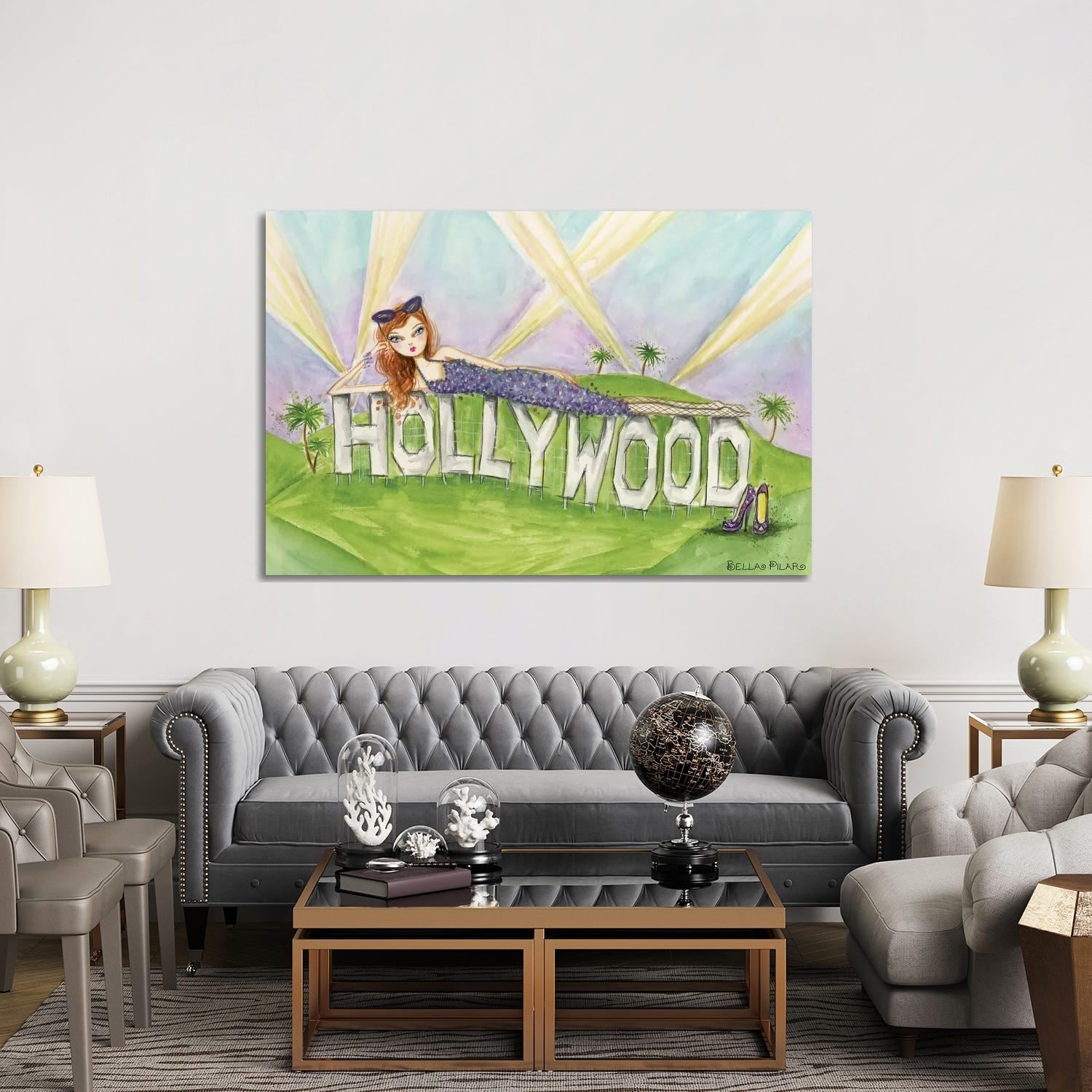 Icanvas See The Sights Hollywood By Bella Pilar Canvas Print