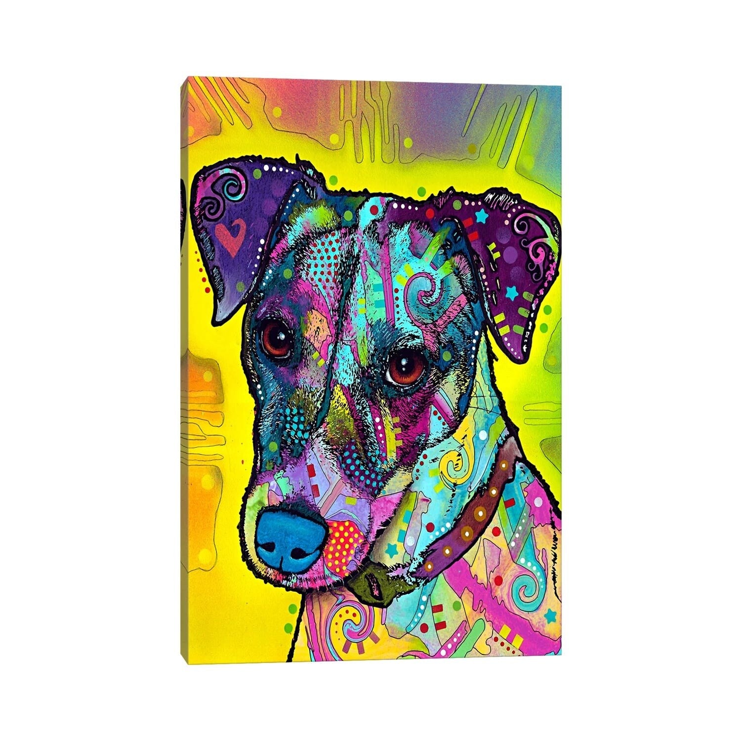 Icanvas Jack Russell By Dean Russo Canvas Print