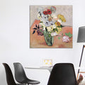Icanvas Japanese Vase With Roses And Anemones 1890 By Vincent Van Gogh Canvas Print