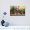 Icanvas Kathleens Geraniums By Carol Rowan Canvas Print