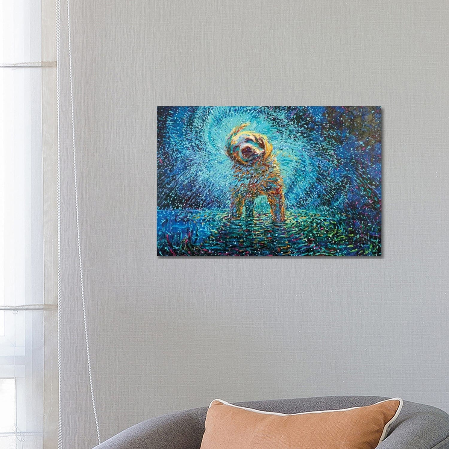 Icanvas Labrador Jazz By Iris Scott Canvas Print