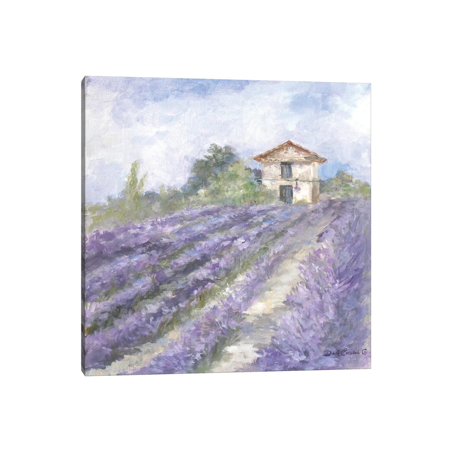 Icanvas French Farmhouse Series Lavender Fields By Debi Coules Canvas Print
