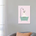 Icanvas Llama Enjoying Bubble Bath By Big Nose Work Gallery Wrapped Canvas Print