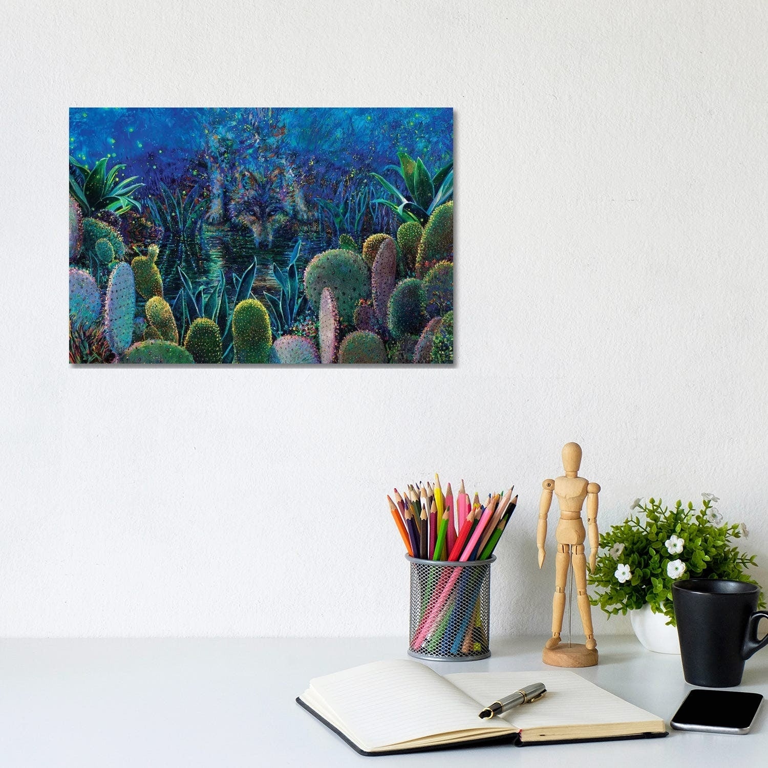 Icanvas Lobo Sirocco By Iris Scott Gallery Wrapped Canvas Print