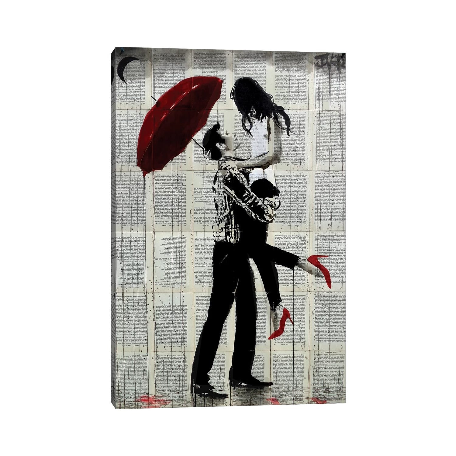 Icanvas Love Rain By Loui Jover