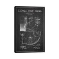 Icanvas Ludwig Pedal Charcoal Patent Blueprint By Aged Pixel Canvas Print
