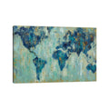 Icanvas Map Of The World By Silvia Vassileva Canvas Print