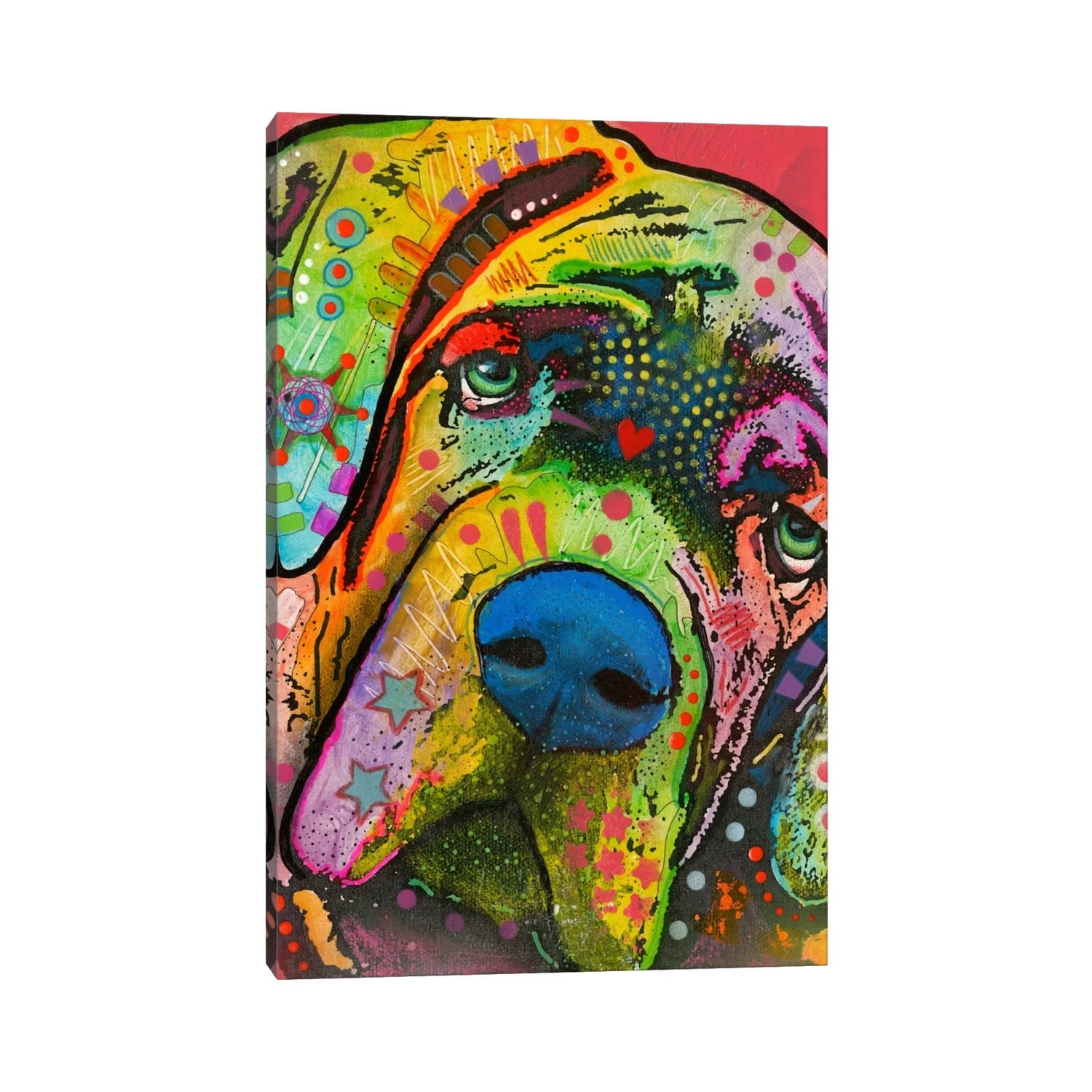 Icanvas Mastiff By Dean Russo Canvas Print