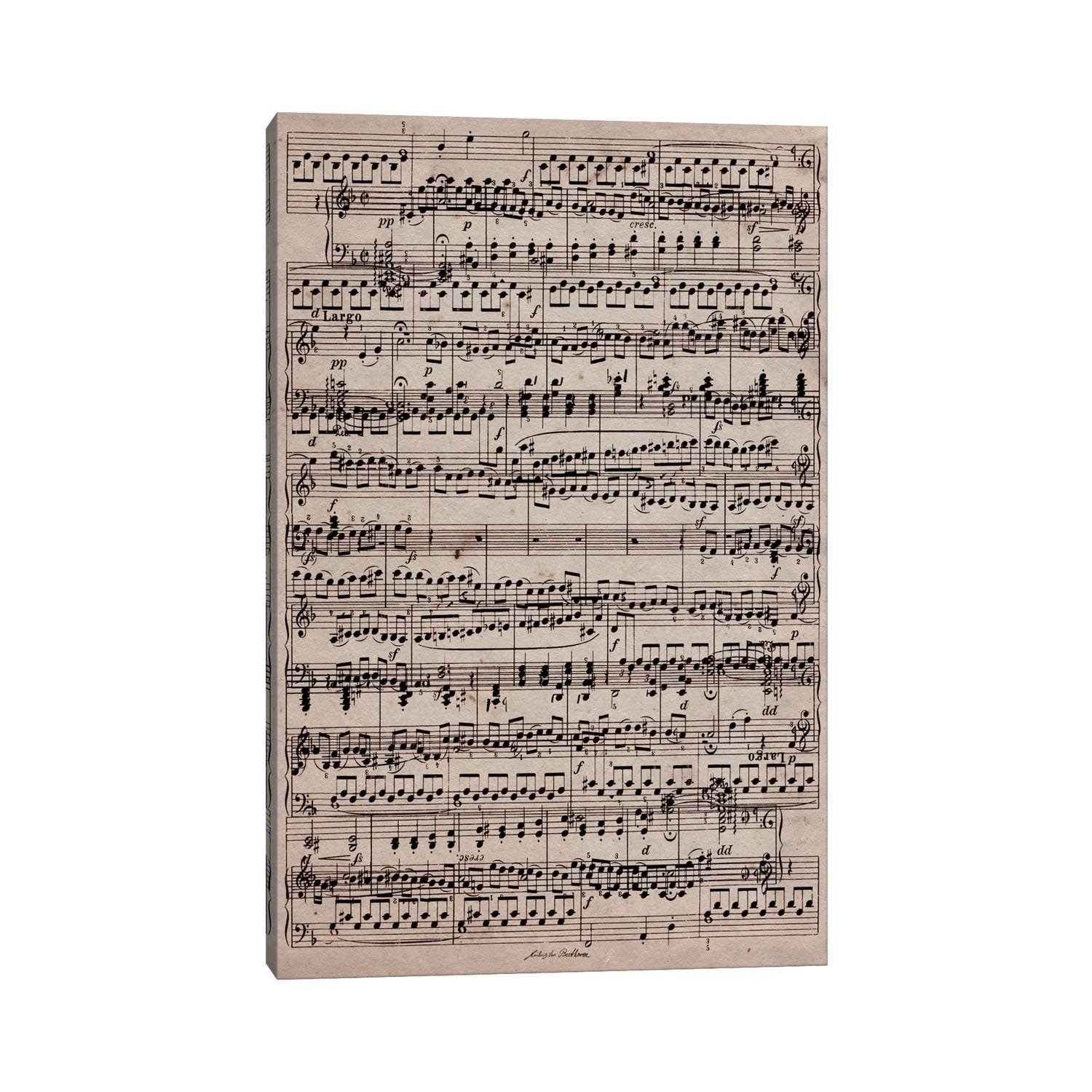 Icanvas Modern Art Sheet Music Ode To Joy By 5By5Collective Canvas Print