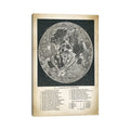 Icanvas Moon Map By Patentprintstore