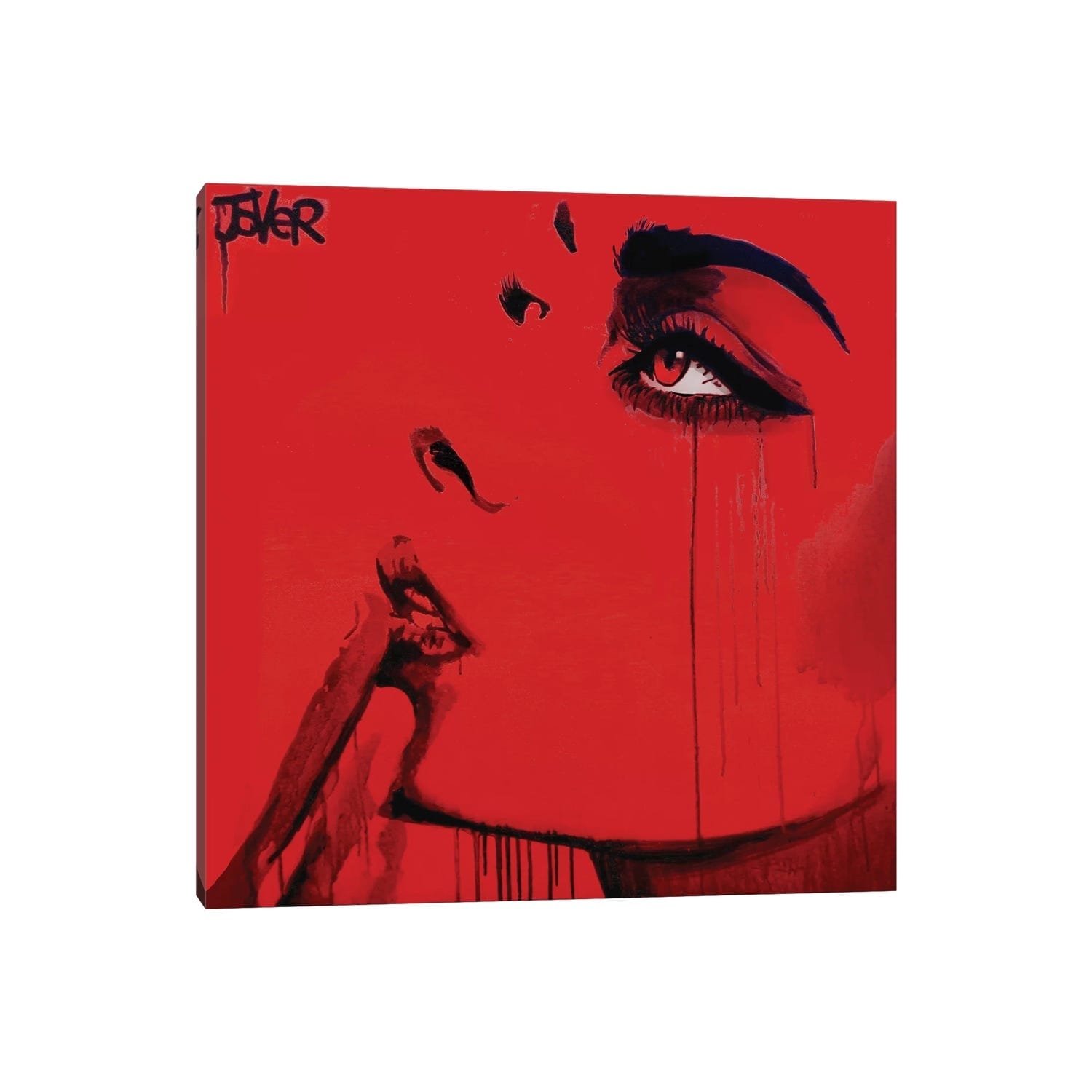Icanvas Never Know Red By Loui Jover Canvas Print