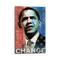 Icanvas Obama Change By Keith Mallett Canvas Print