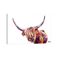 Icanvas Olivias Highland Cow By Becksy Canvas Print