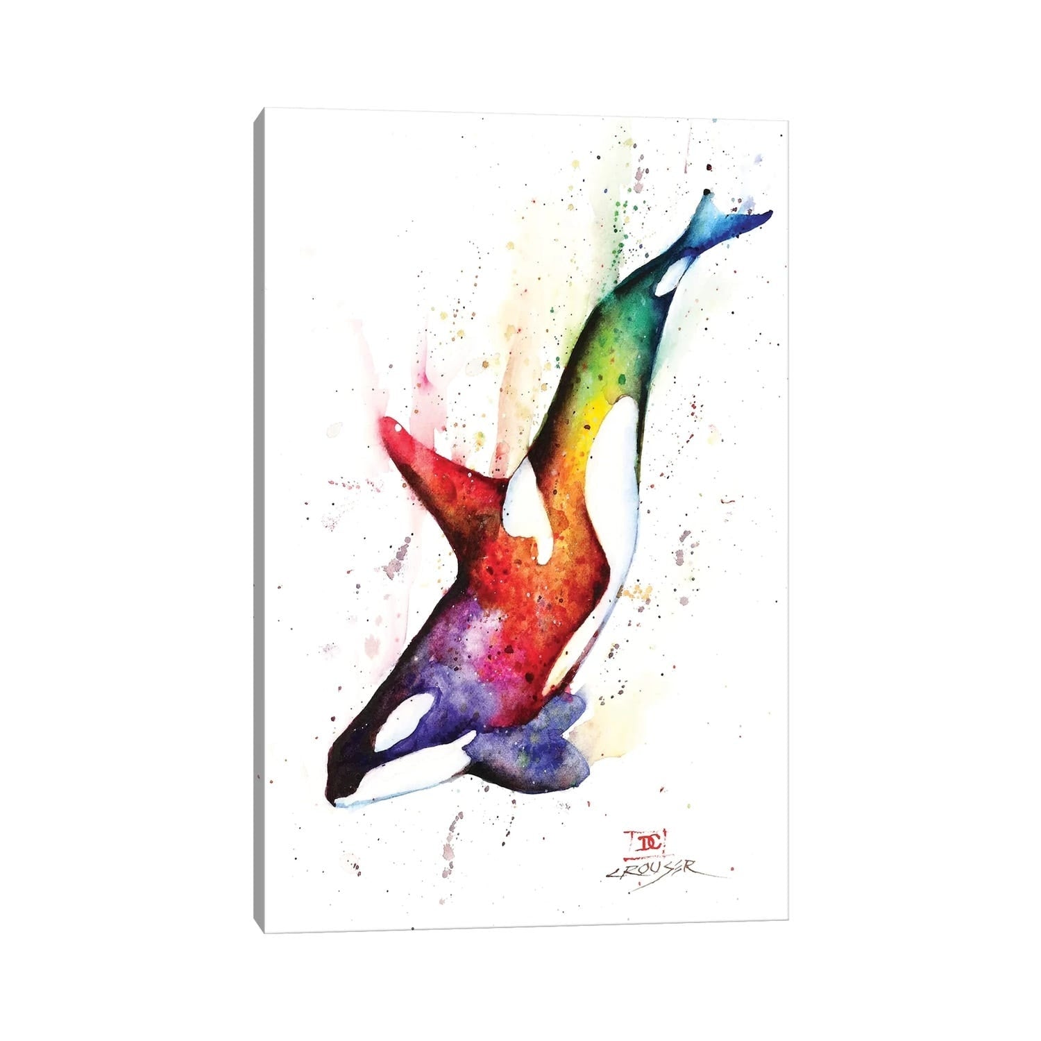 Icanvas Orca By Dean Crouser Canvas Print