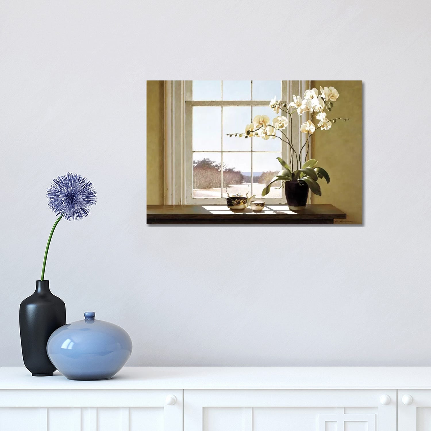 Icanvas Orchids In The Window Ii By Zhen Huan Lu Canvas Print