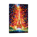 Icanvas Paris Eiffel Tower Lighted By Leonid Afremov Canvas Print