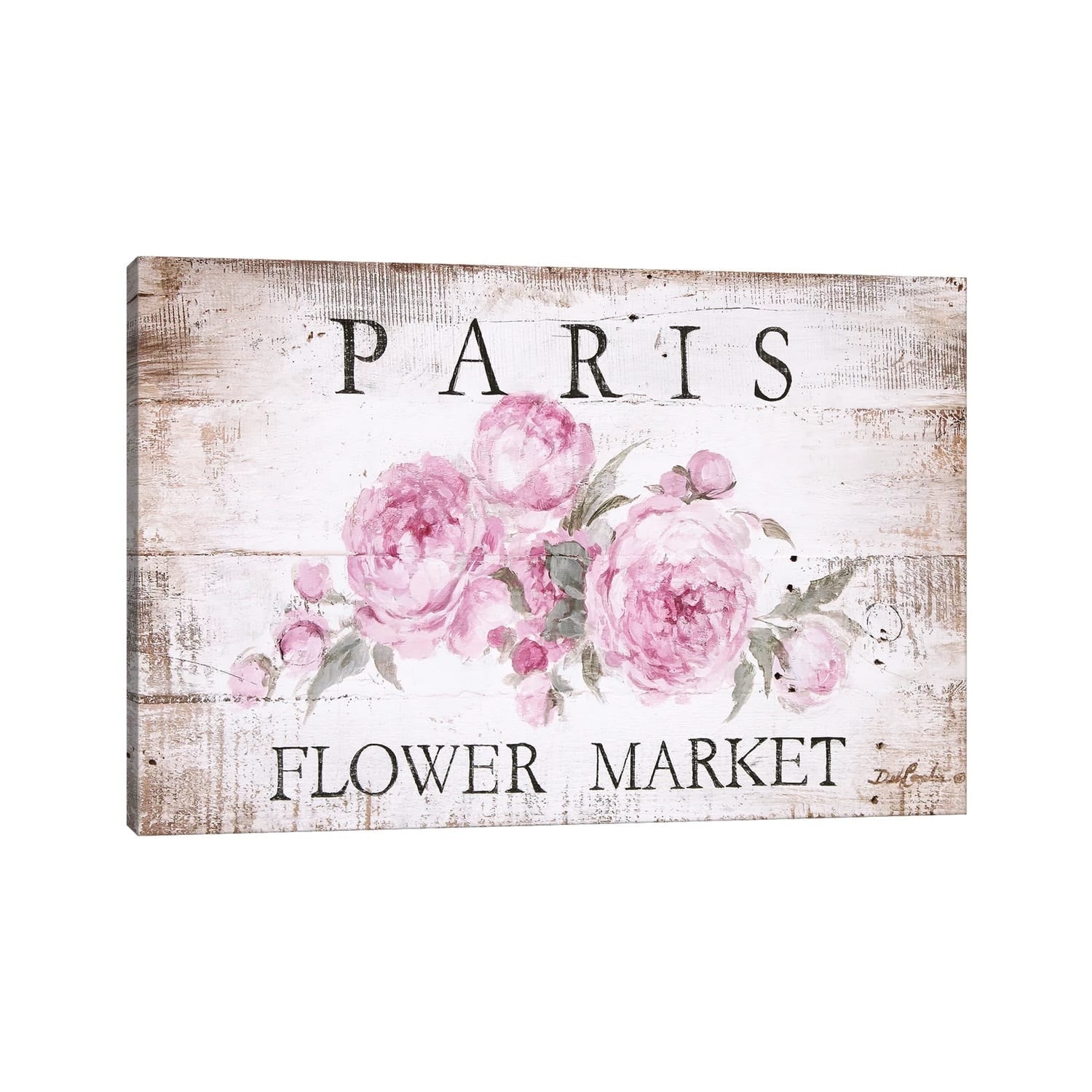Icanvas Paris Flower Market Sign By Debi Coules