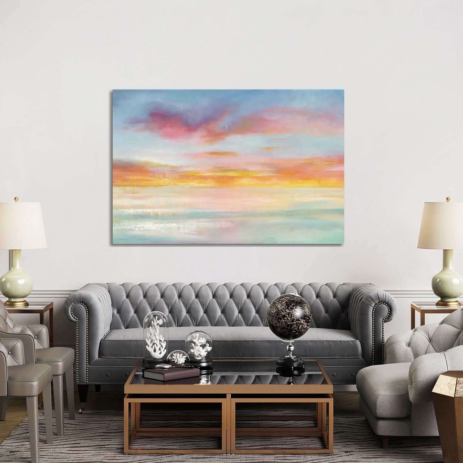 Icanvas Pastel Sky By Danhui Nai Canvas Print