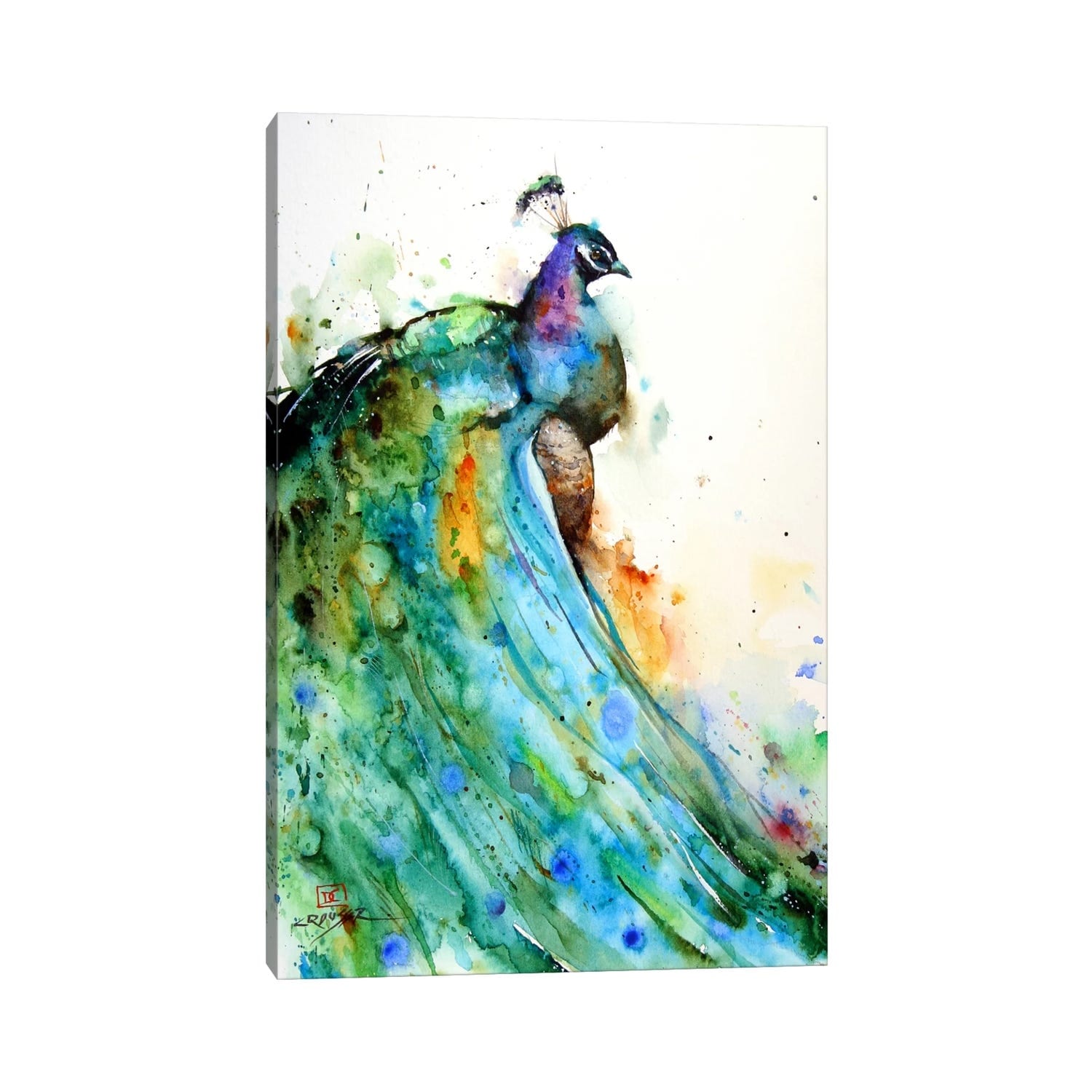 Pheasant Abstract Canvas Wall Art