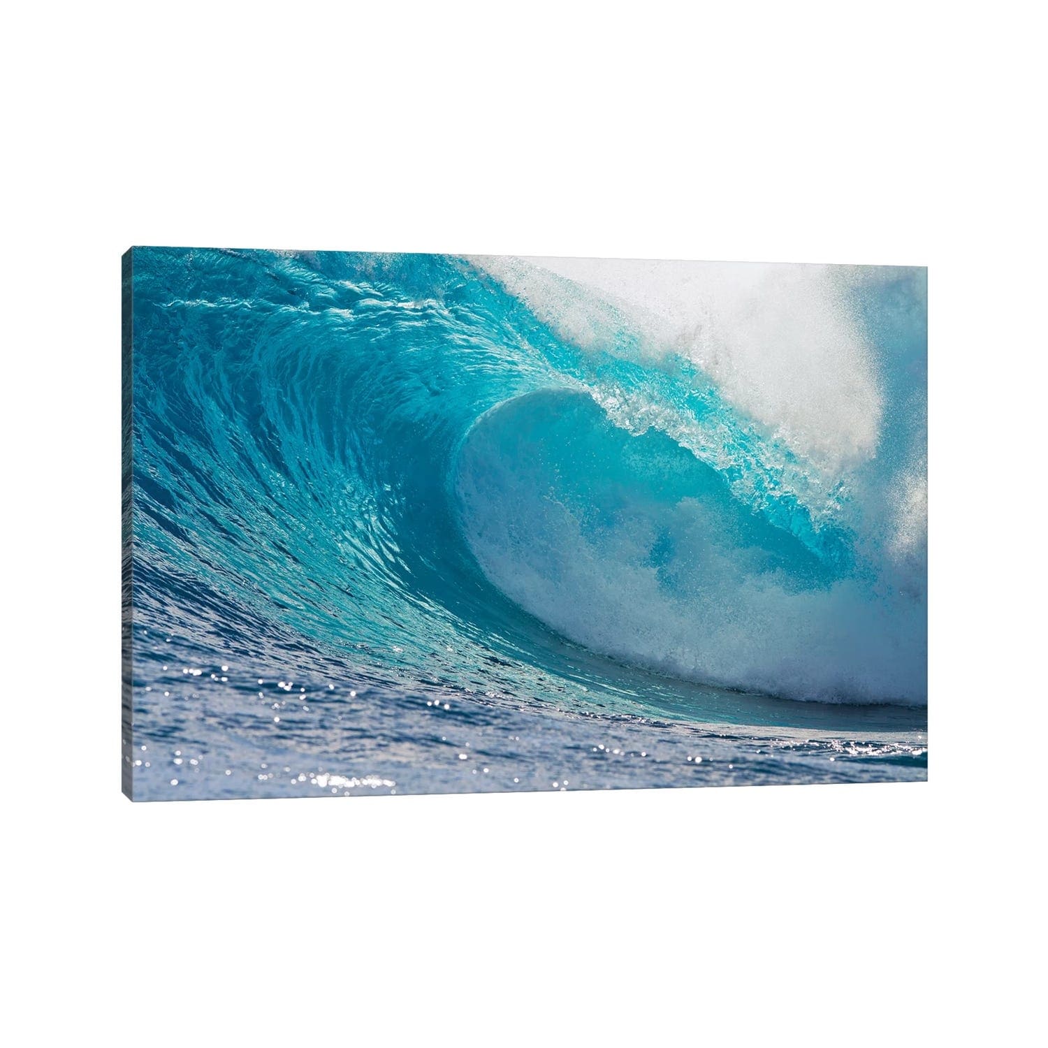 Icanvas Plunging Waves Ii Sout Pacific Ocean Tahiti French Polynesia By Panoramic Images Canvas Print