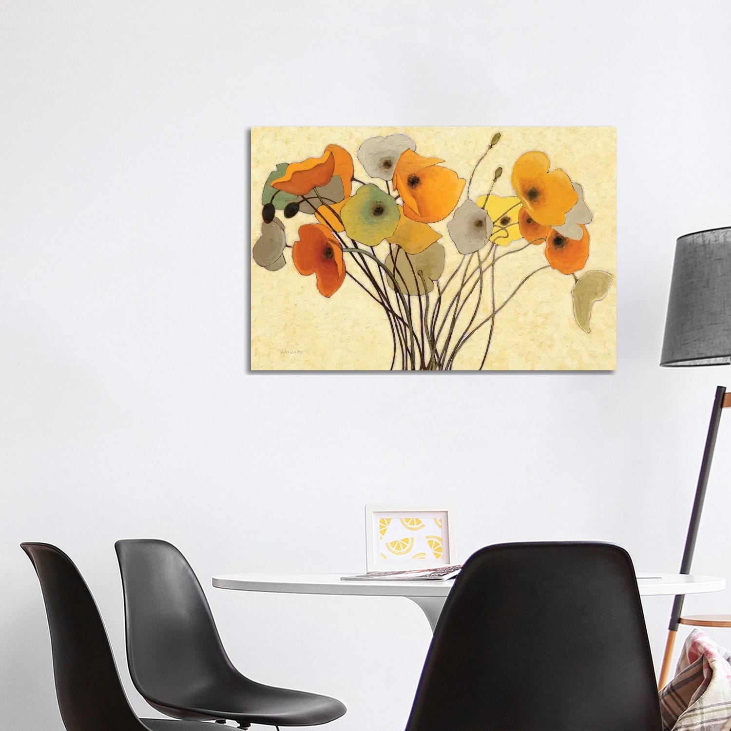 Icanvas Pumpkin Poppies I By Shirley Novak Canvas Print