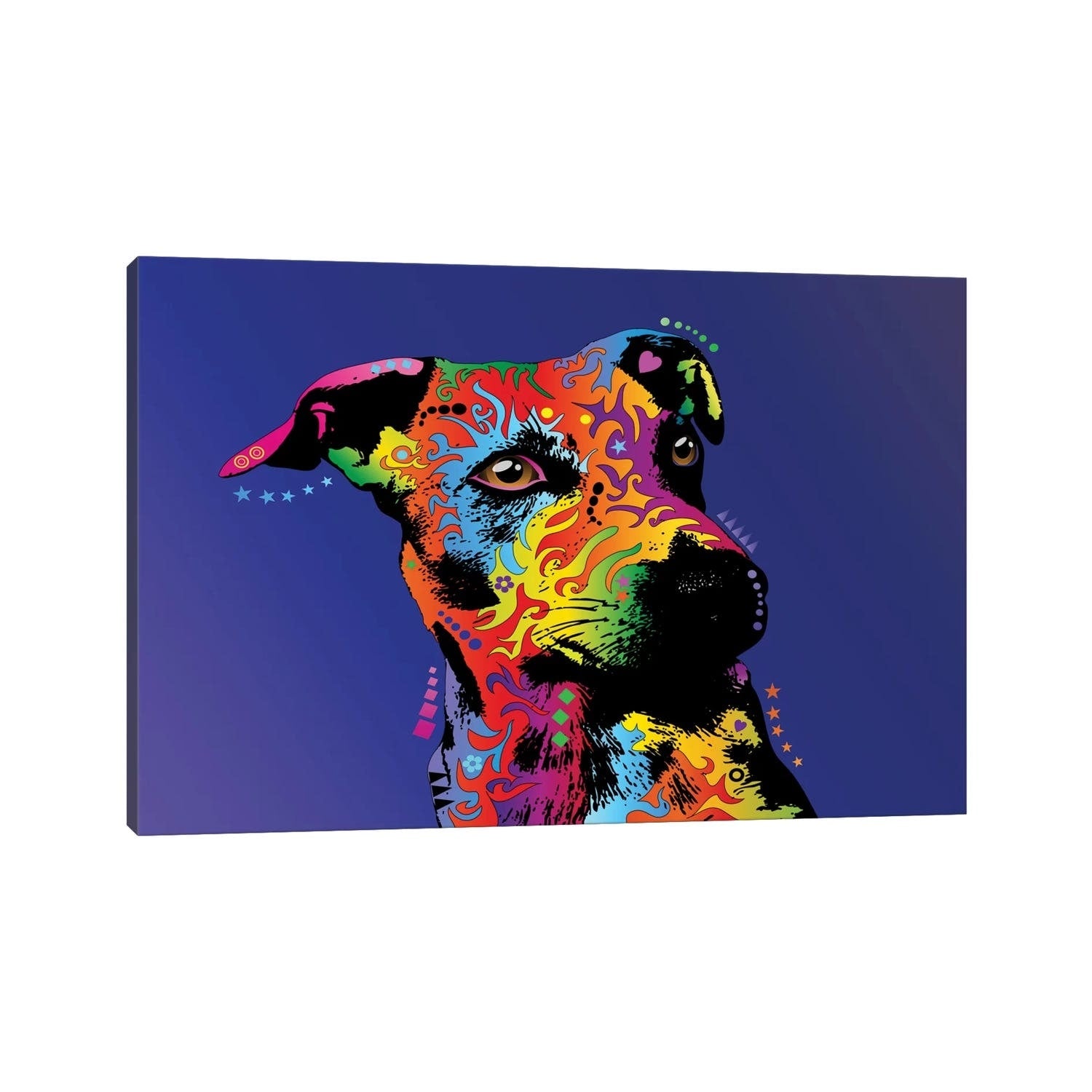 Icanvas Rainbow Jack Russell Terrier By Michael Tompsett Canvas Print