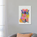 Icanvas Rainbow Splash Pomeranian By Fab Funky Canvas Print