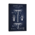 Icanvas Razor Navy Blue Patent Blueprint By Aged Pixel Canvas Print