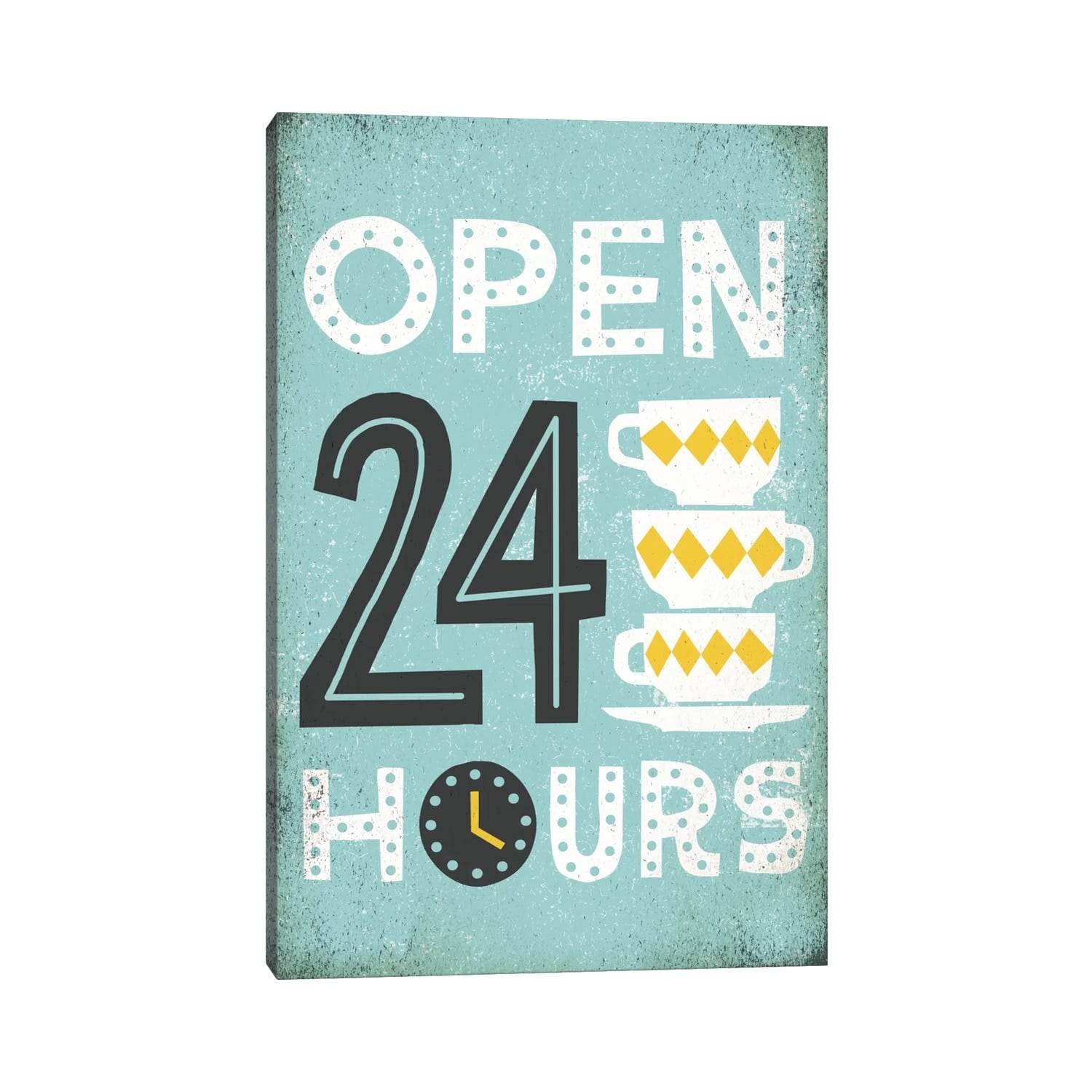 Icanvas Retro Diner Open 24 Hours I By Michael Mullan Canvas Print