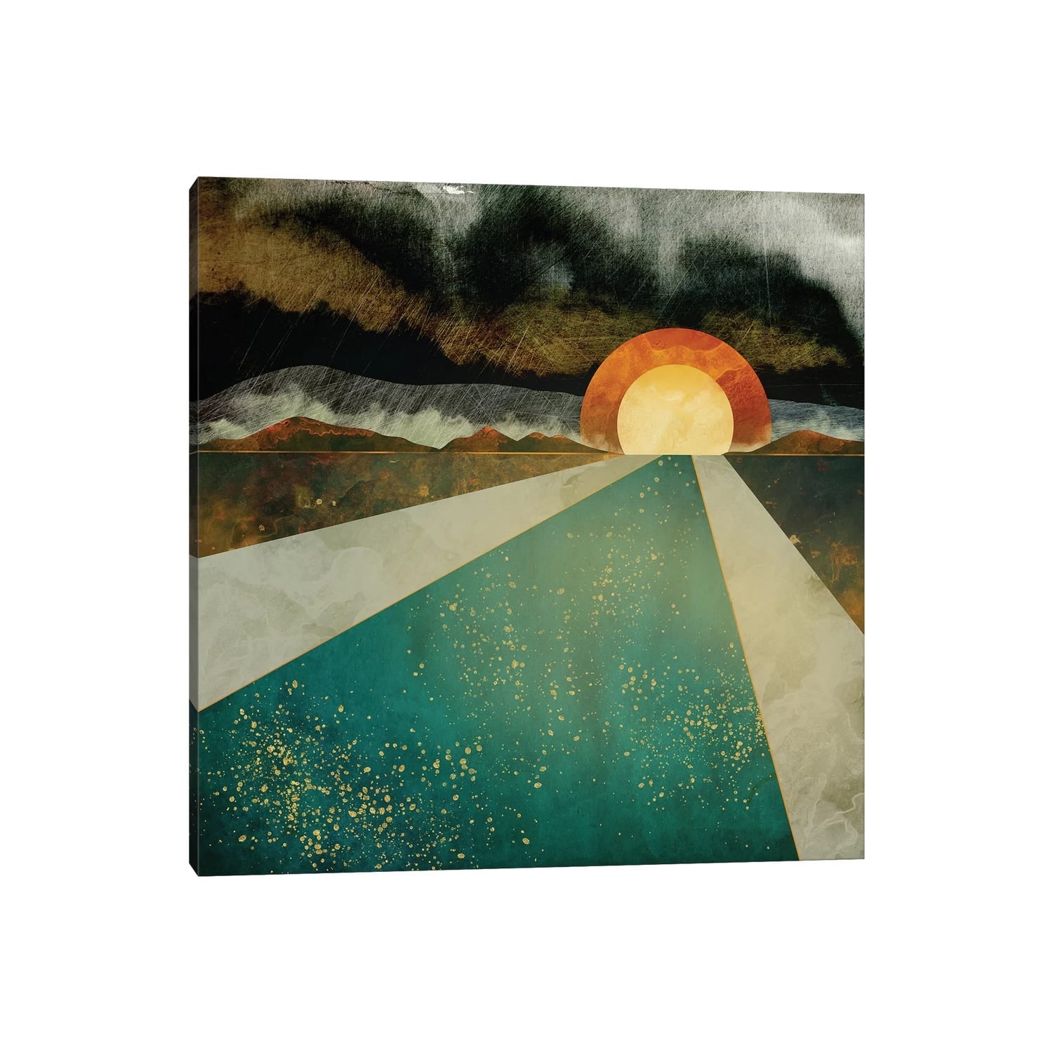 Icanvas Retro Sunset By Spacefrog Designs