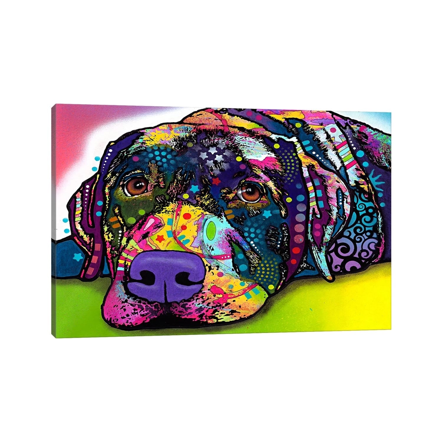 Icanvas Savvy Labrador By Dean Russo Canvas Print