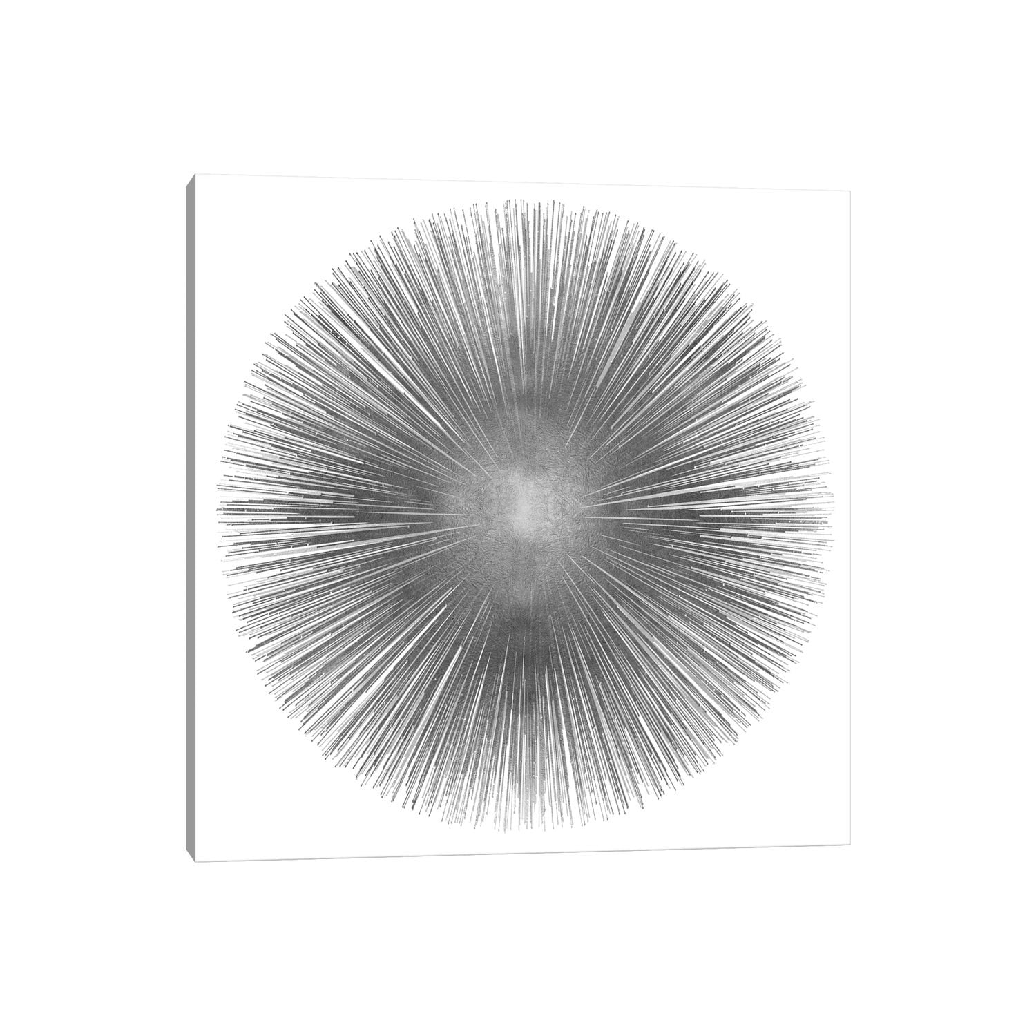 Icanvas Silver Sunburst I By Abby Young