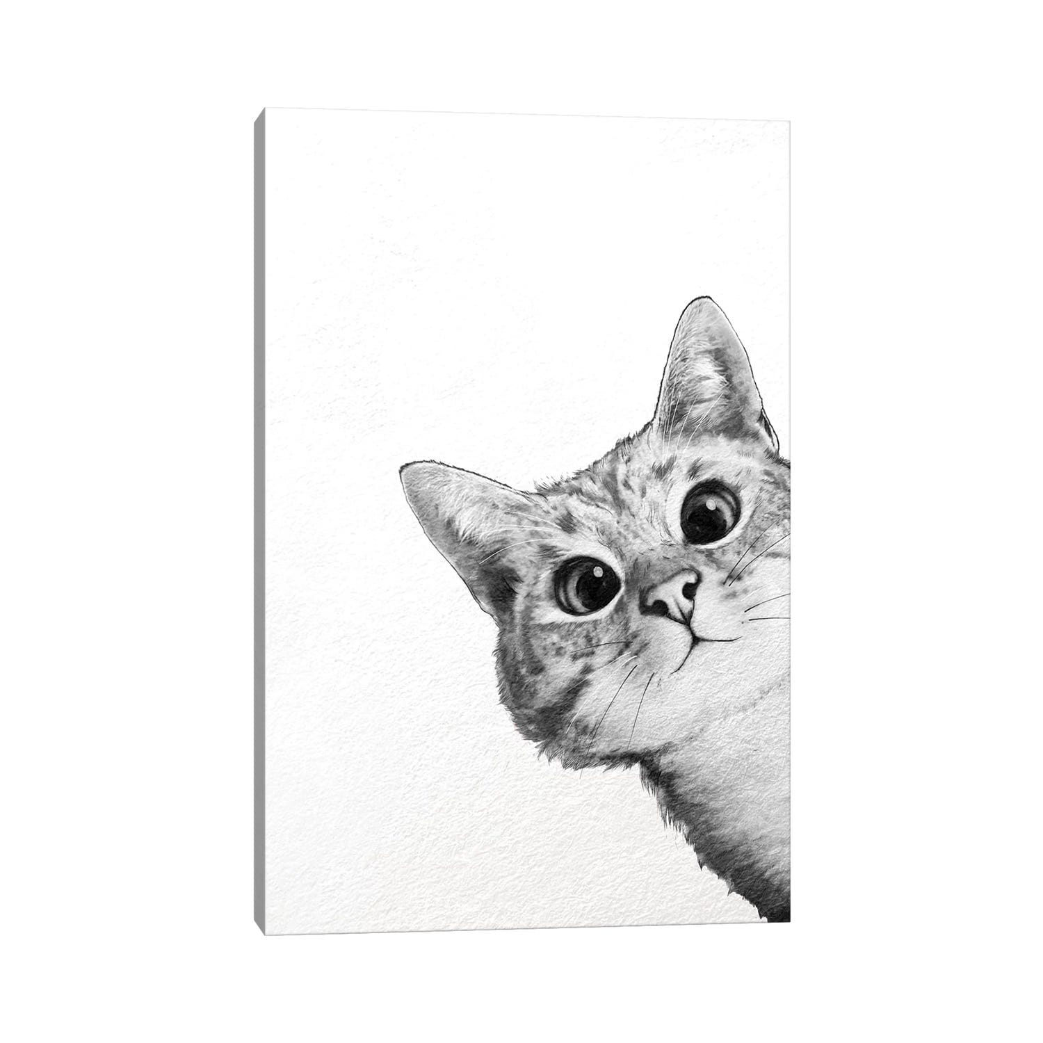 Icanvas Sneaky Cat By Laura Graves
