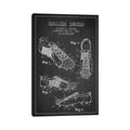 Icanvas Soccer Shoe Charcoal Patent Blueprint By Aged Pixel Canvas Print