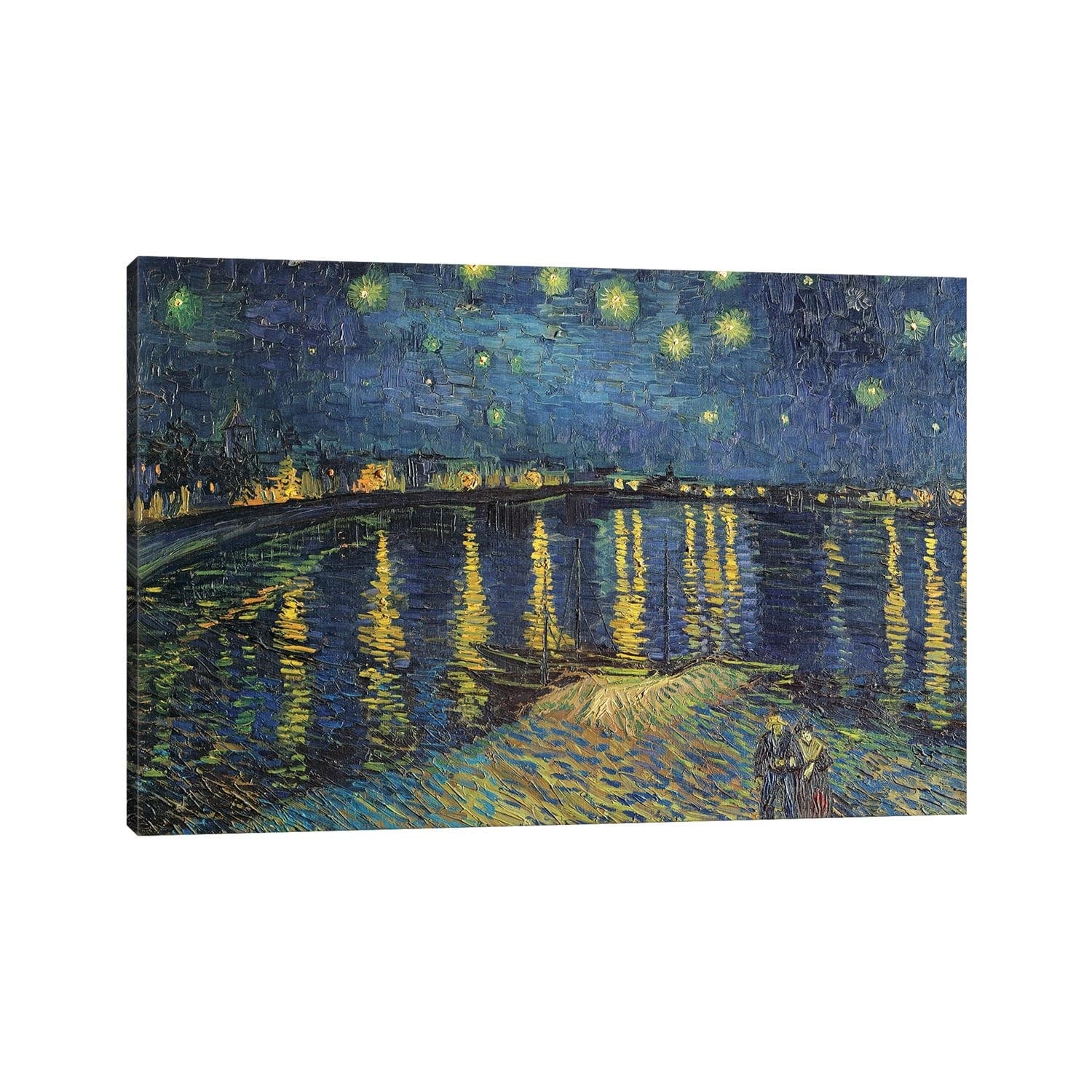 Icanvas Starry Night Over The Rhone 1888 By Vincent Van Gogh Canvas Print