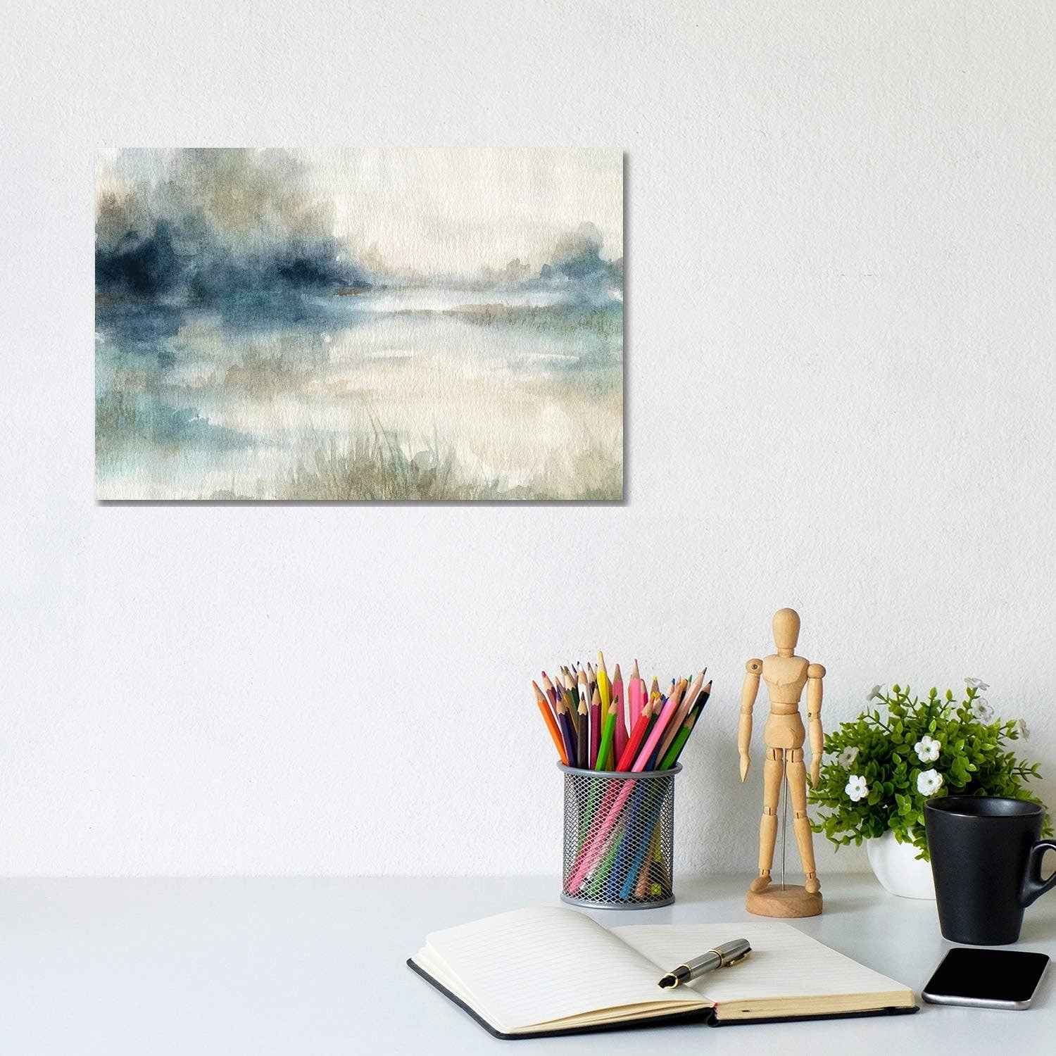 Icanvas Still Evening Waters Ii By Carol Robinson Gallery Wrapped Canvas Print