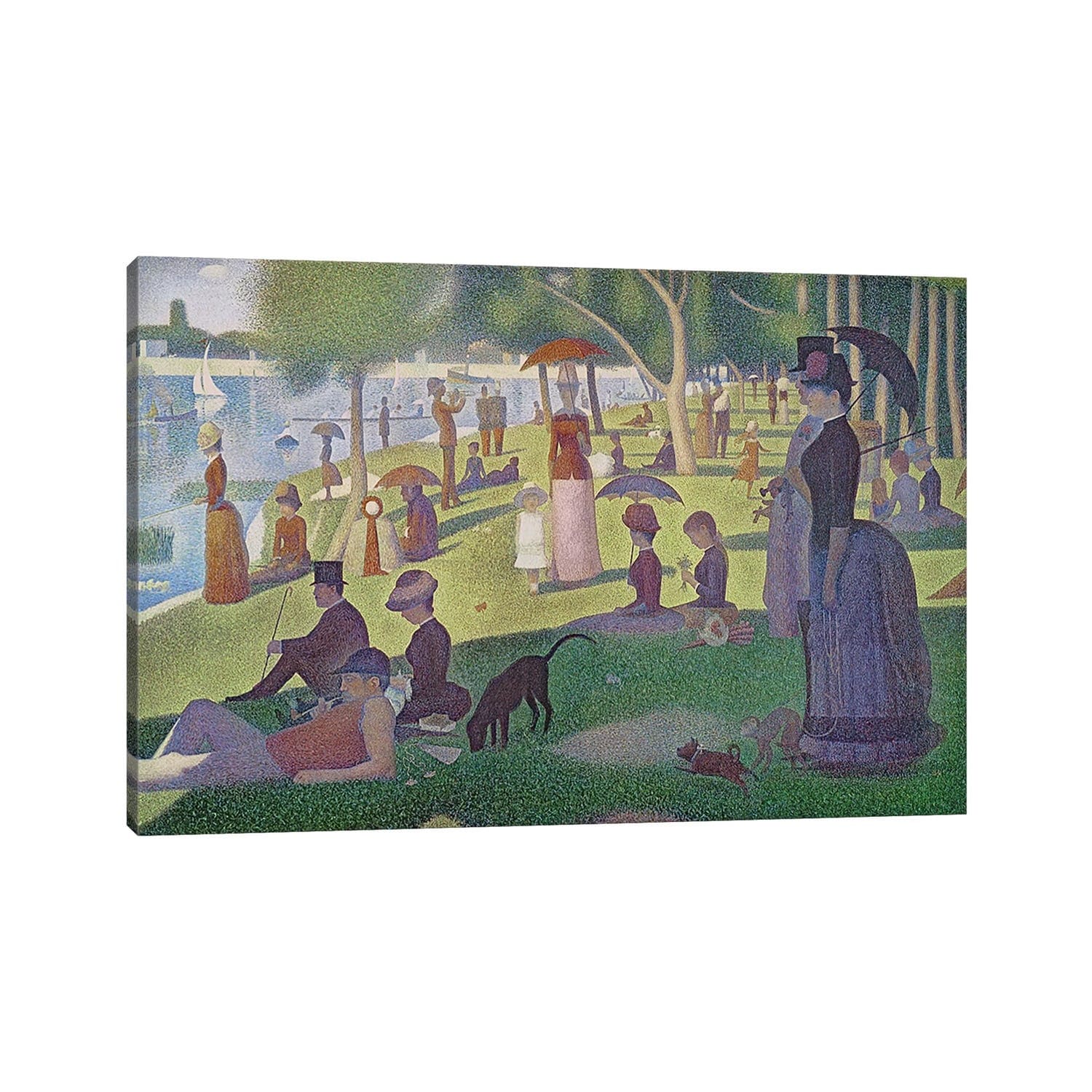 Icanvas Sunday Afternoon On The Island Of La Grande Jatte 1884 86 By Georges Seurat Canvas Print